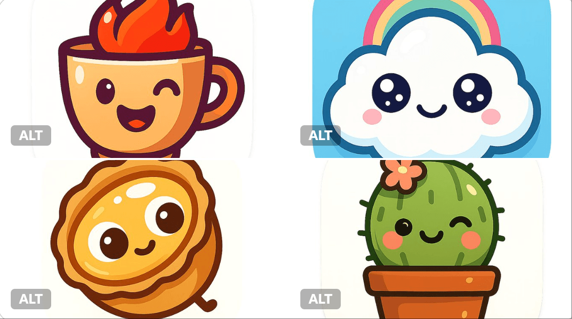 Playful and modern app icon design