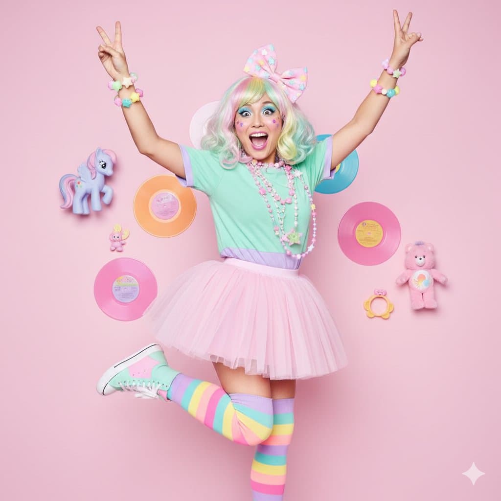 Rainbow-haired girl
