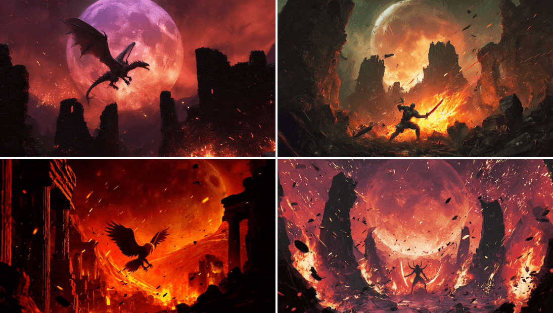 Duel Under the Blood Moon