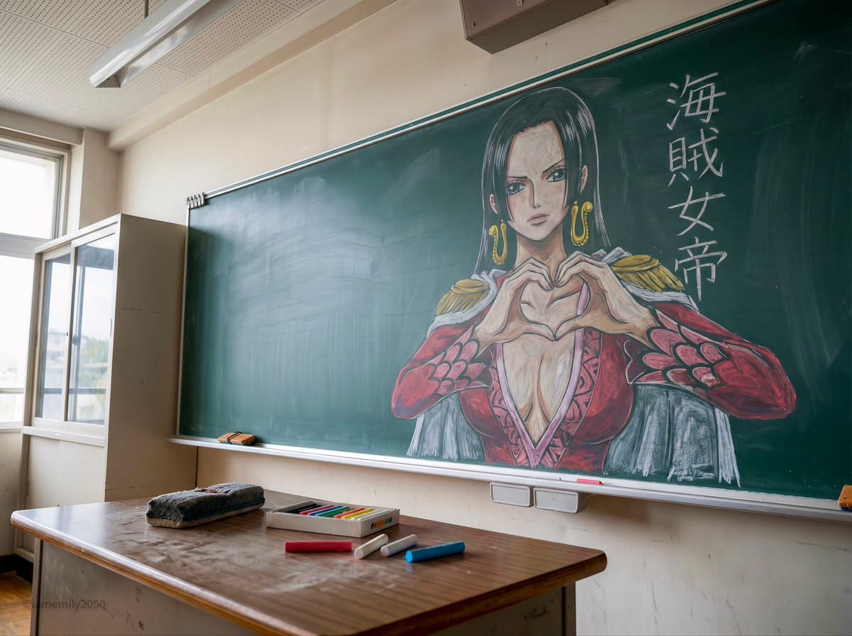Chalkboard Artwork - Pirate Empress