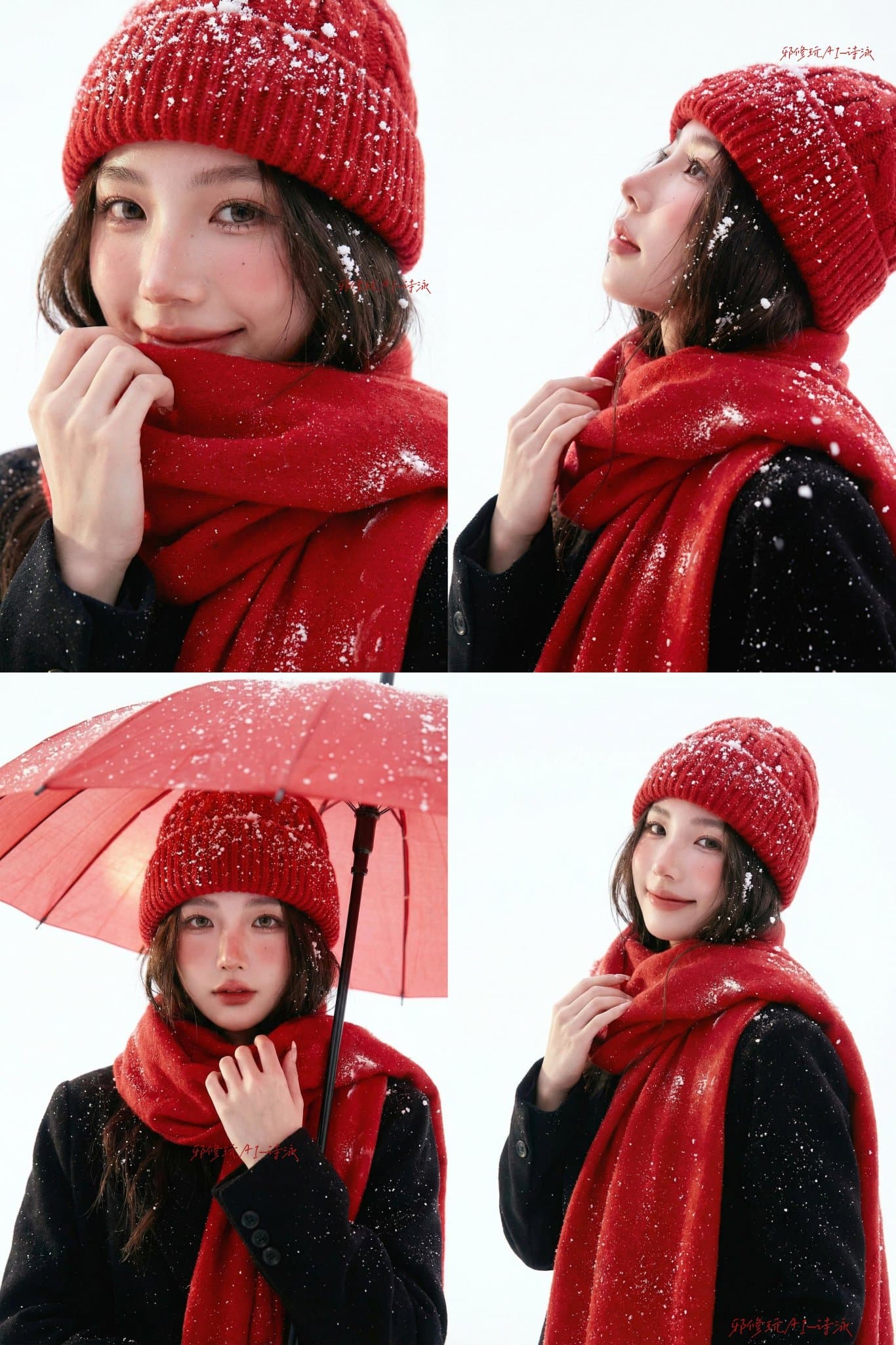 Professional Studio Portrait Photography - Christmas Winter Theme