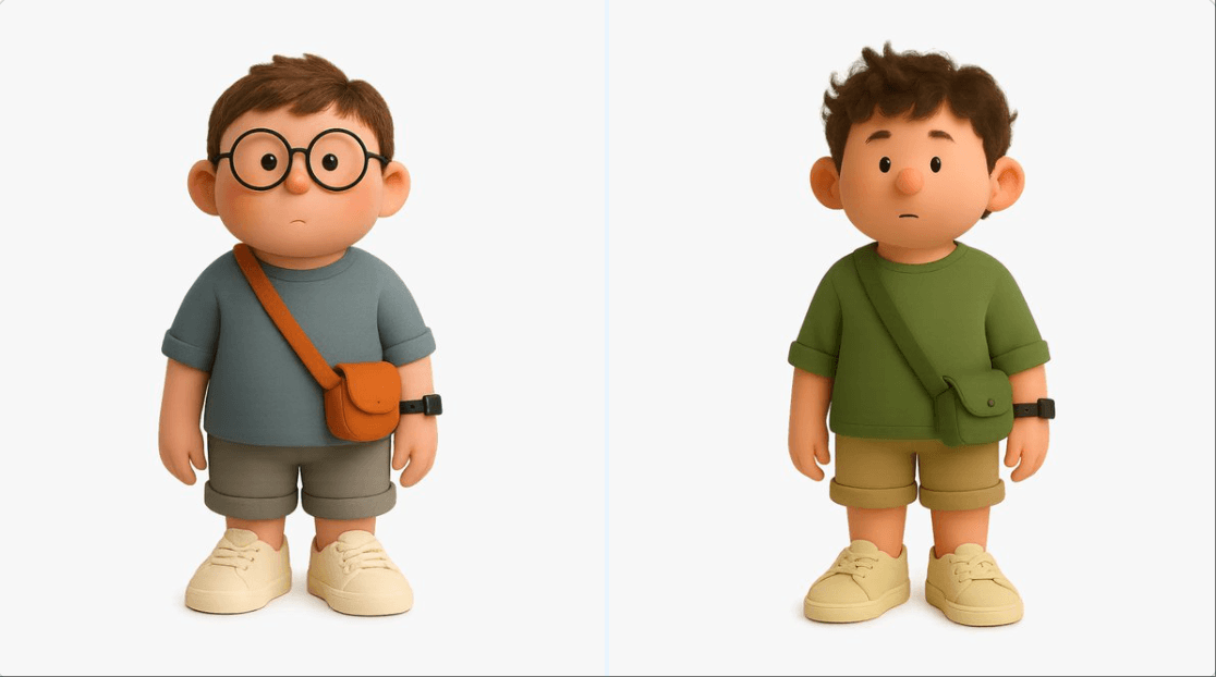 Create multiple 3D style avatars