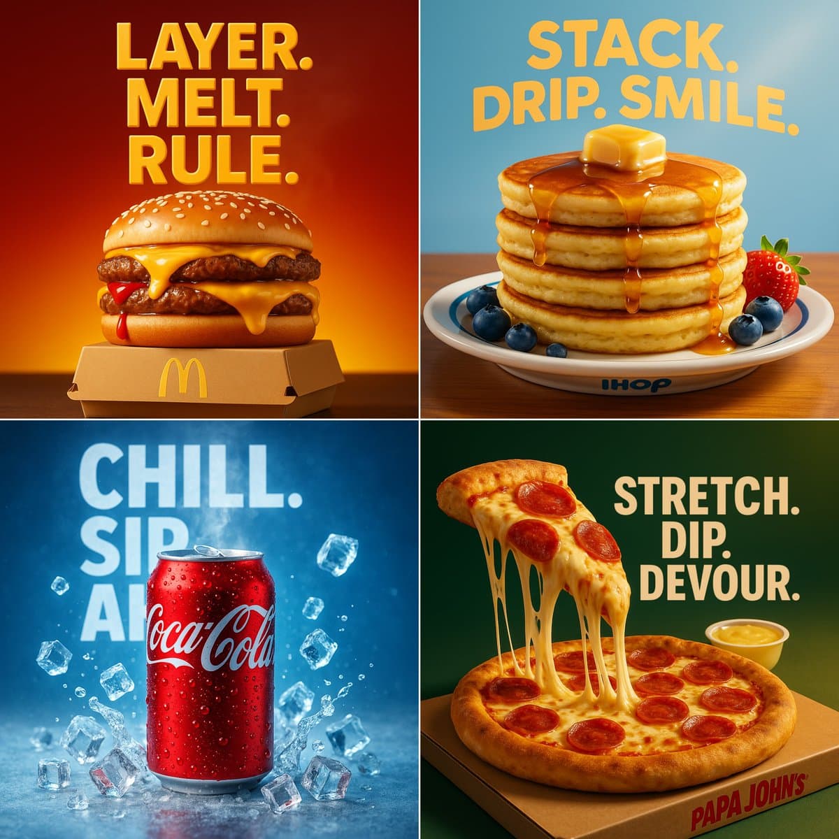 3D Hyper-Realistic Food Advertisement 3D Hyper-Realistic Food Advertisement (food, logo)