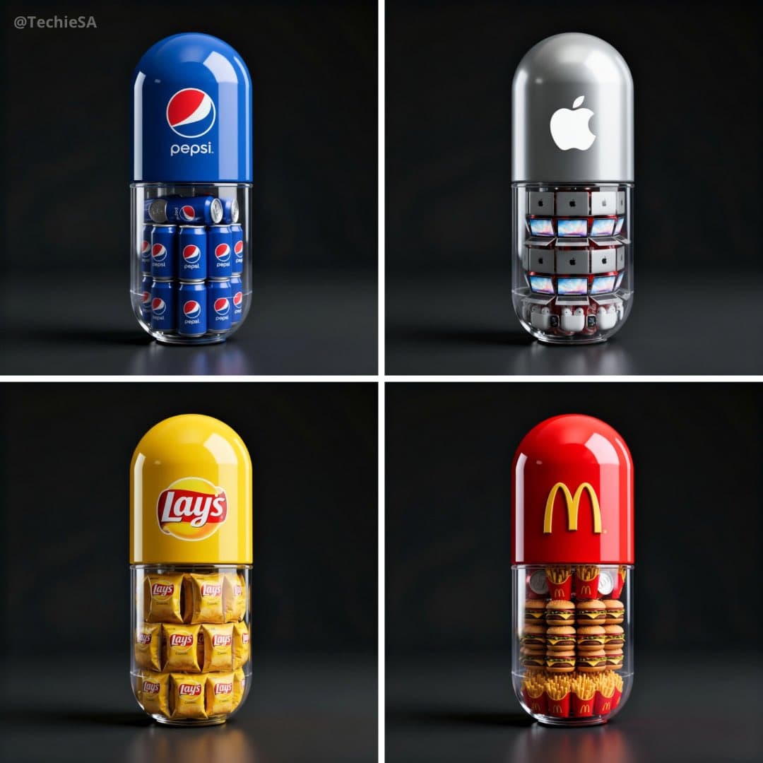 Brand 3D rendering of a large capsule-shaped container Brand 3D rendering of a large capsule-shaped container (branding, logo)