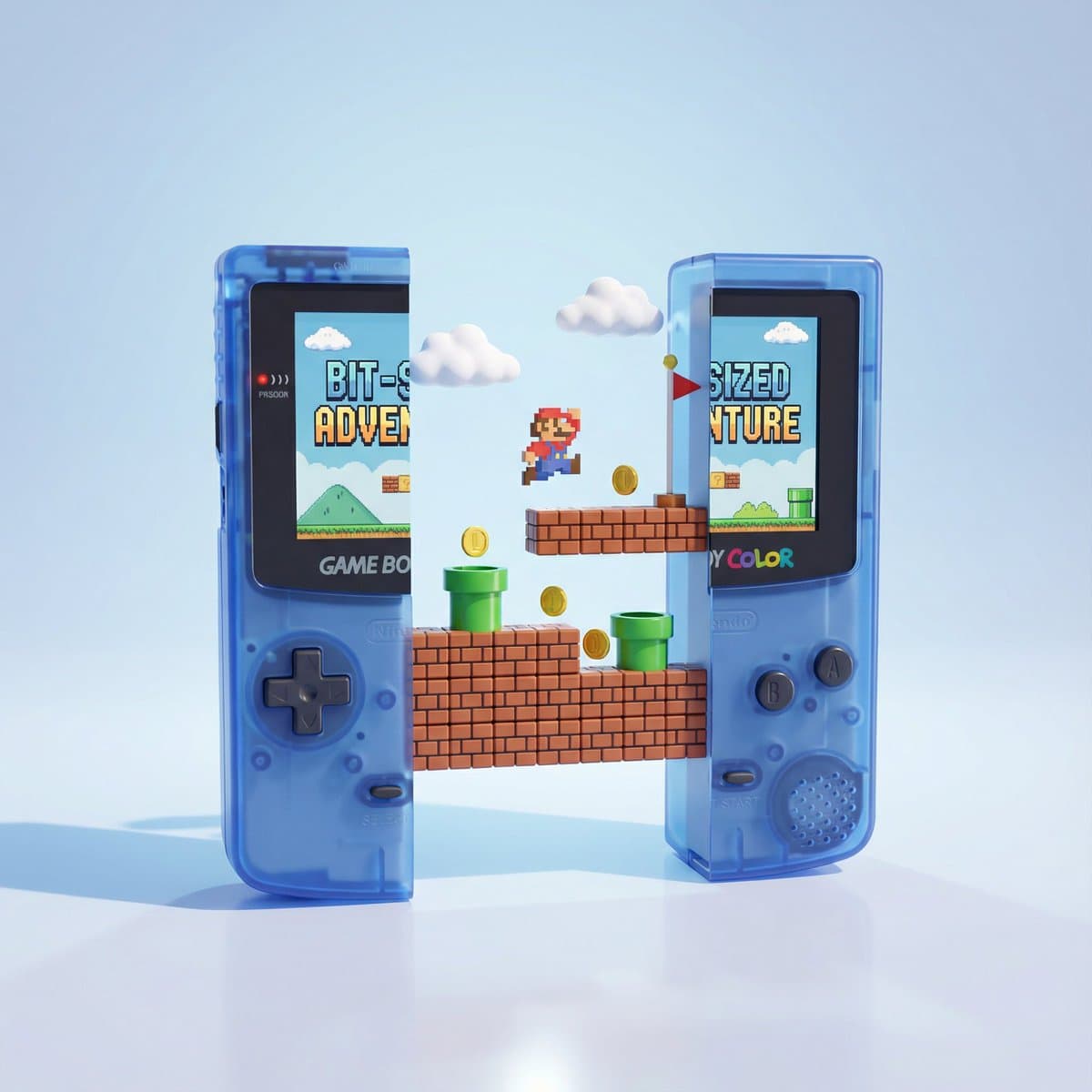 Exquisite 3D rendering of a handheld gaming console. Exquisite 3D rendering of a handheld gaming console.