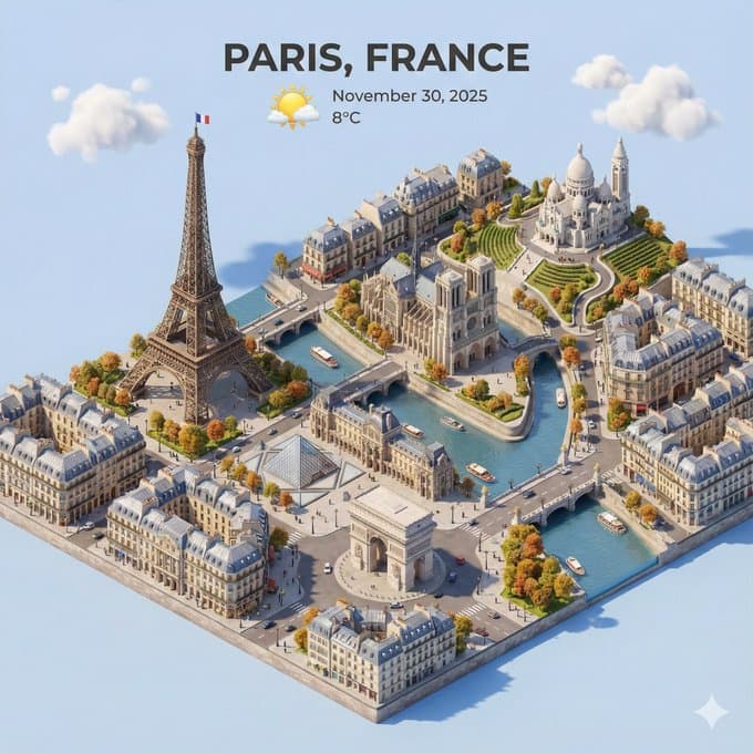 Cityscape Isometric 3D Cartoon Miniature Scene Cityscape Isometric 3D Cartoon Miniature Scene